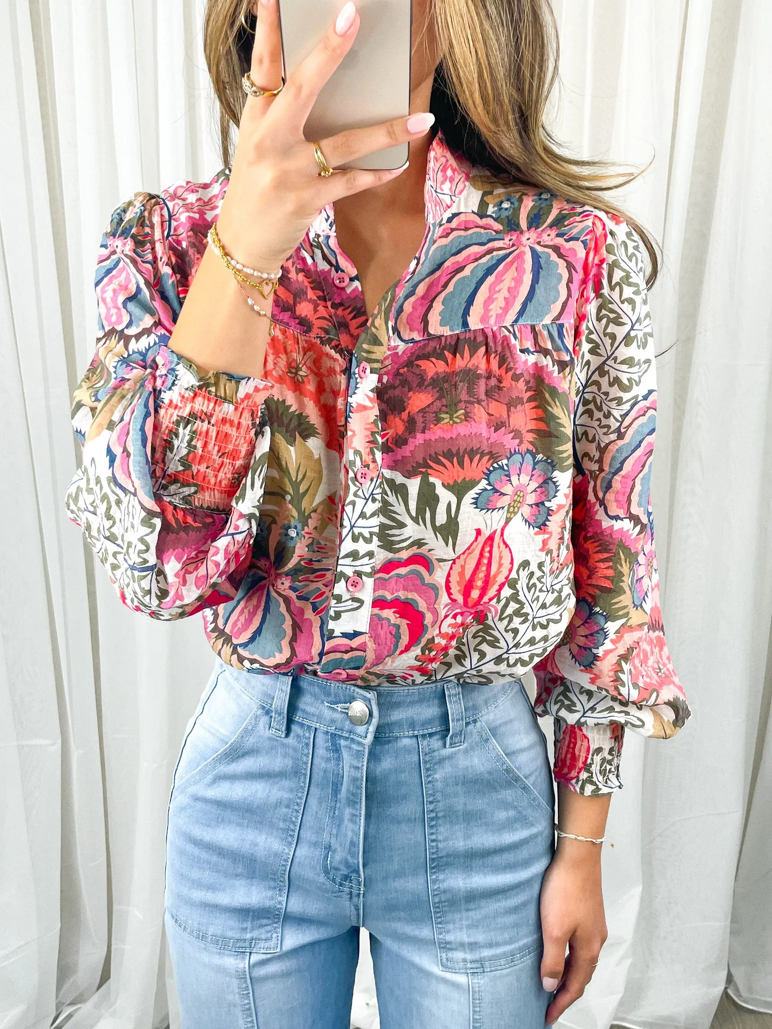 CARLTON BLOUSE - BLUSH