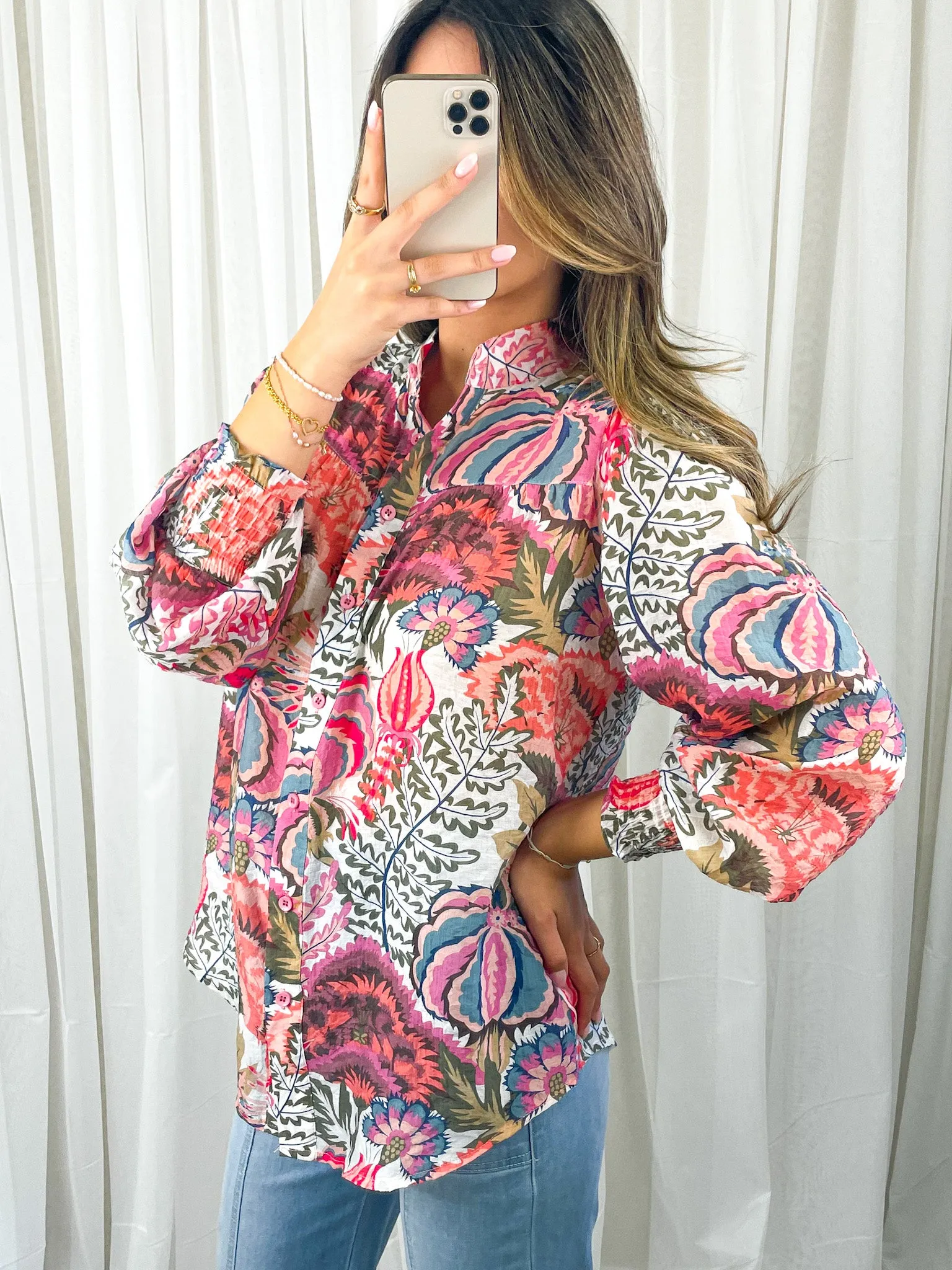CARLTON BLOUSE - BLUSH