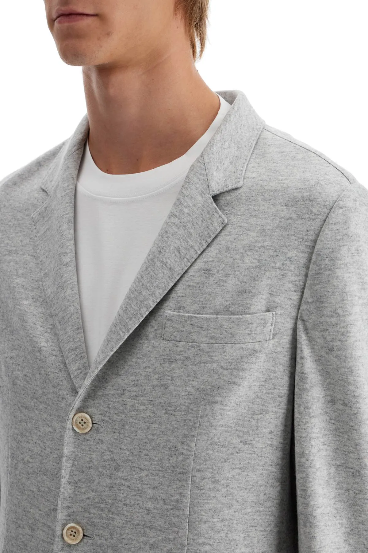 cashmere jersey blazer for a