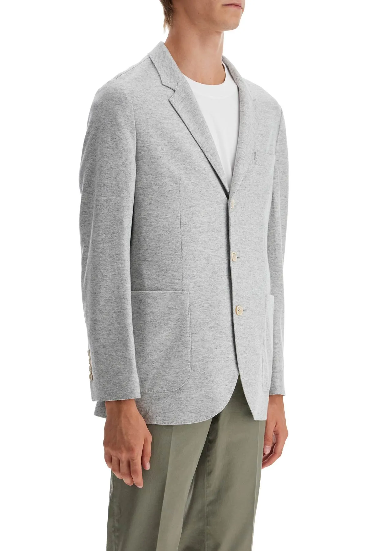 cashmere jersey blazer for a