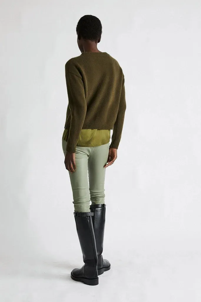 Cashmere Sweater - Kelp Green
