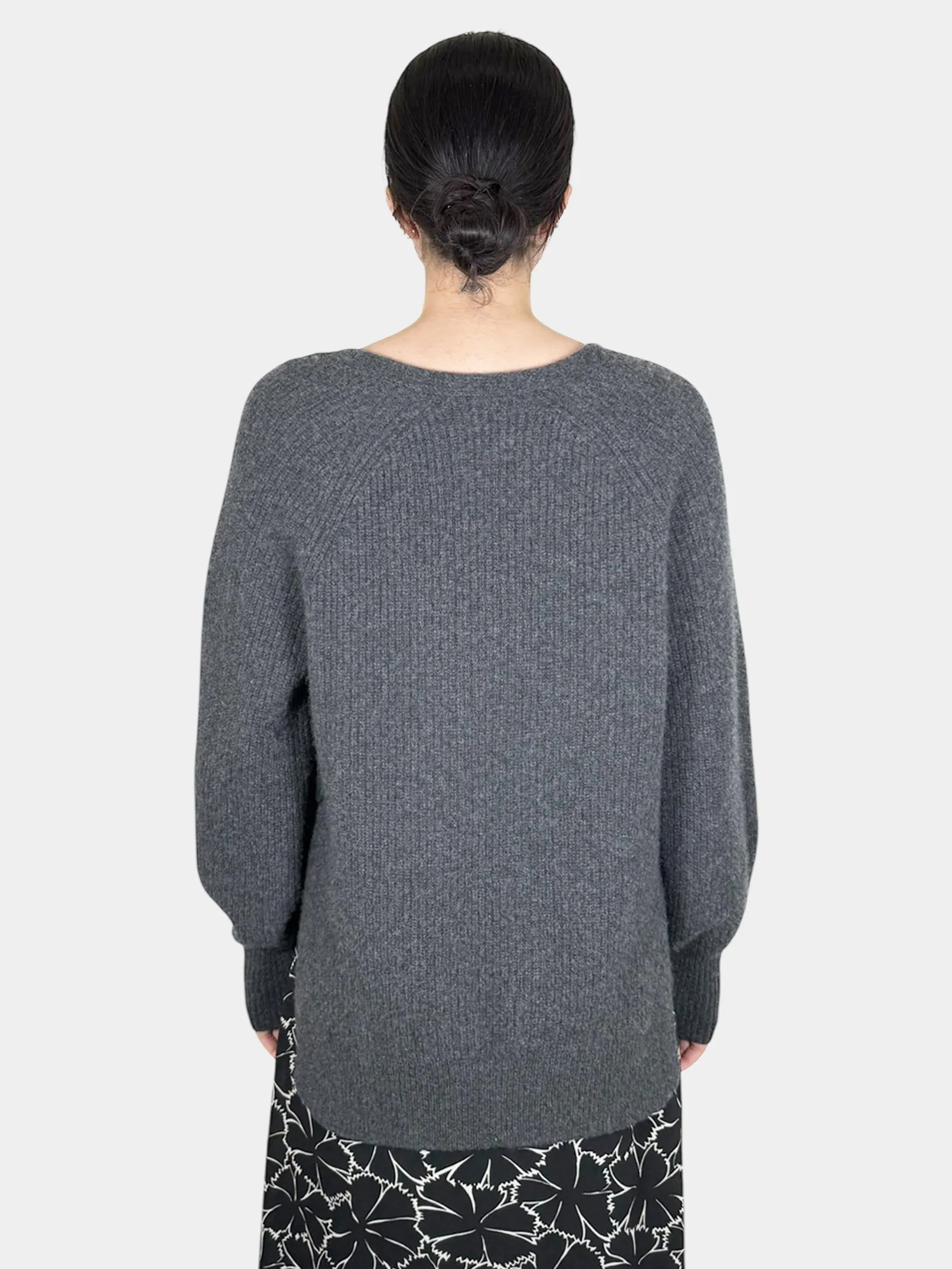 Cashmere V-Neck Sweater - Size L