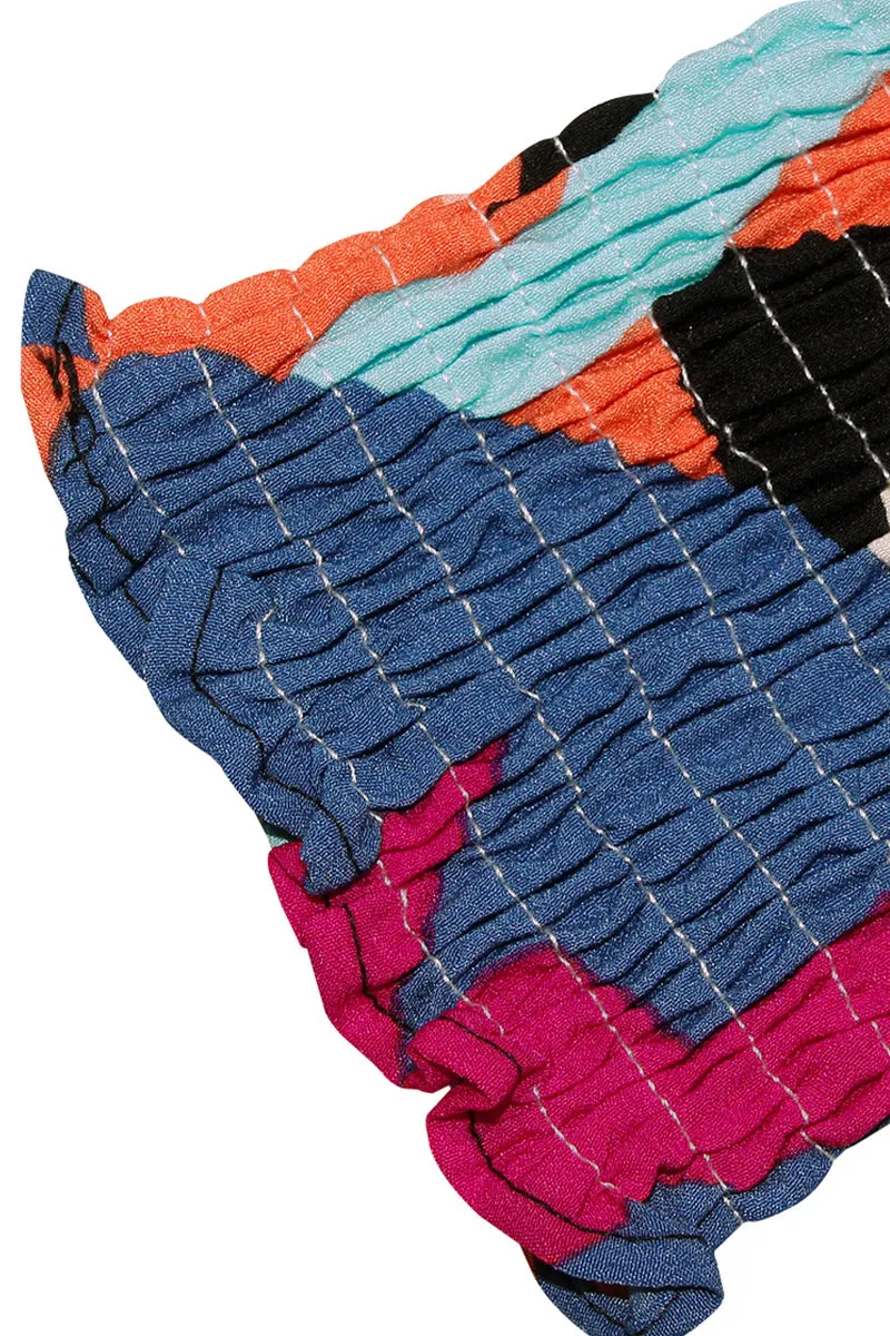 Casual Color Lump Frenulum V Neck Tops(4 Colors)