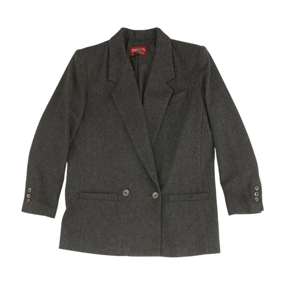 Charcoal Solid Blazer