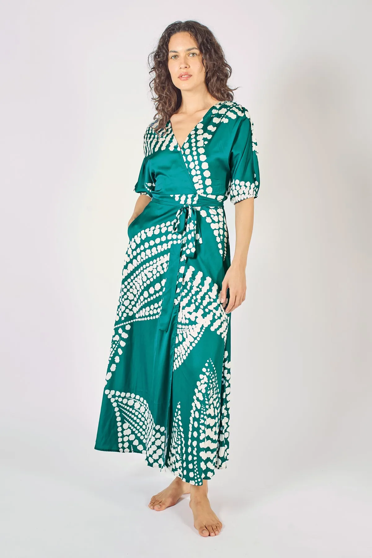 Charlie Wrap Dress - Blue