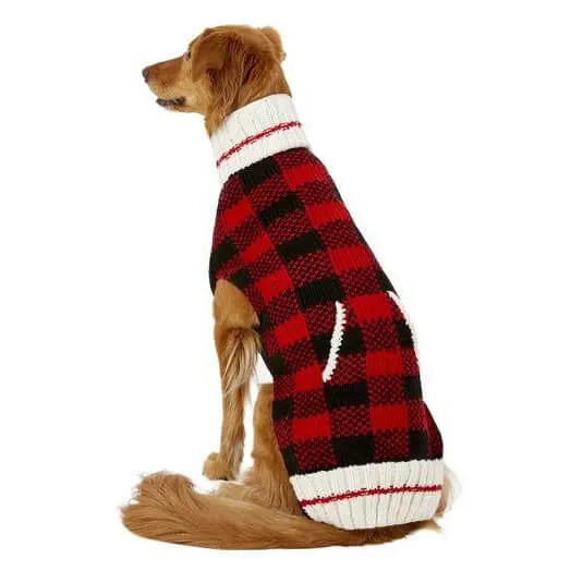 Chilly Dog Buffalo Plaid Sweater