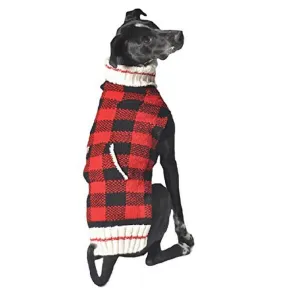 Chilly Dog Buffalo Plaid Sweater