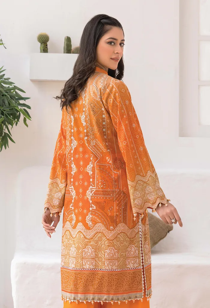 Chunri Unstitched Lawn 2Pcs