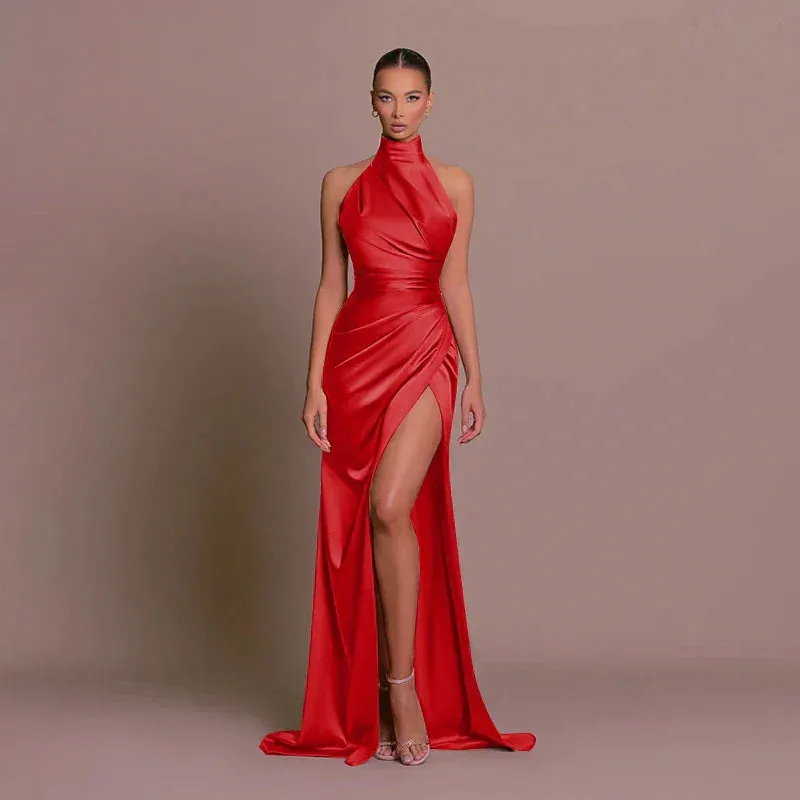 Cleo - Sleek Slit Maxi Dress