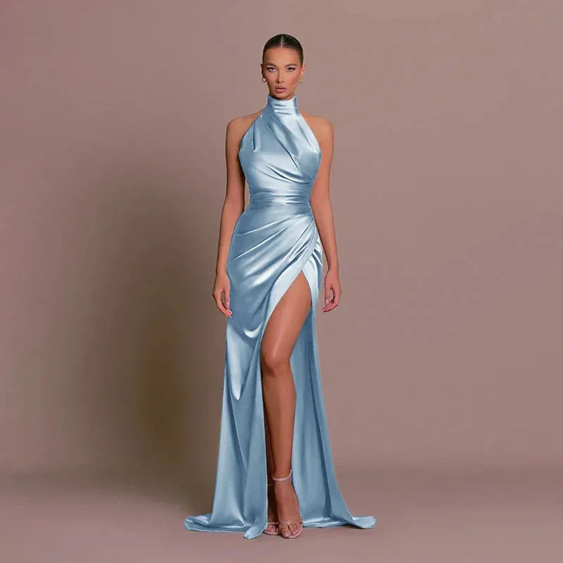 Cleo - Sleek Slit Maxi Dress