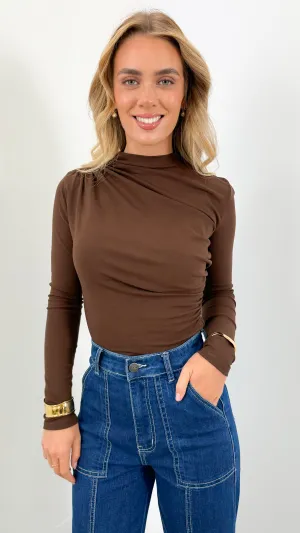 COLEMAN TOP - CHOCOLATE