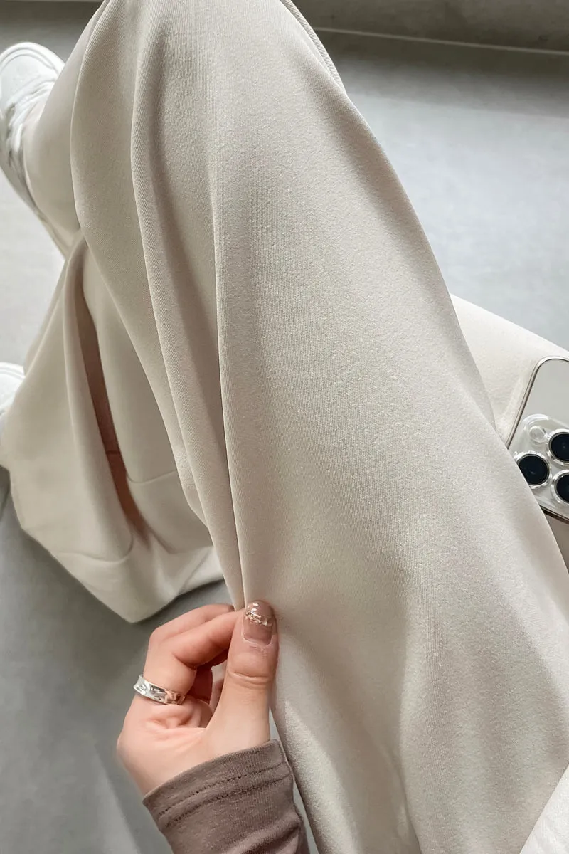 Comfortable Wide-Leg Trousers with Drawstring Waist for Women