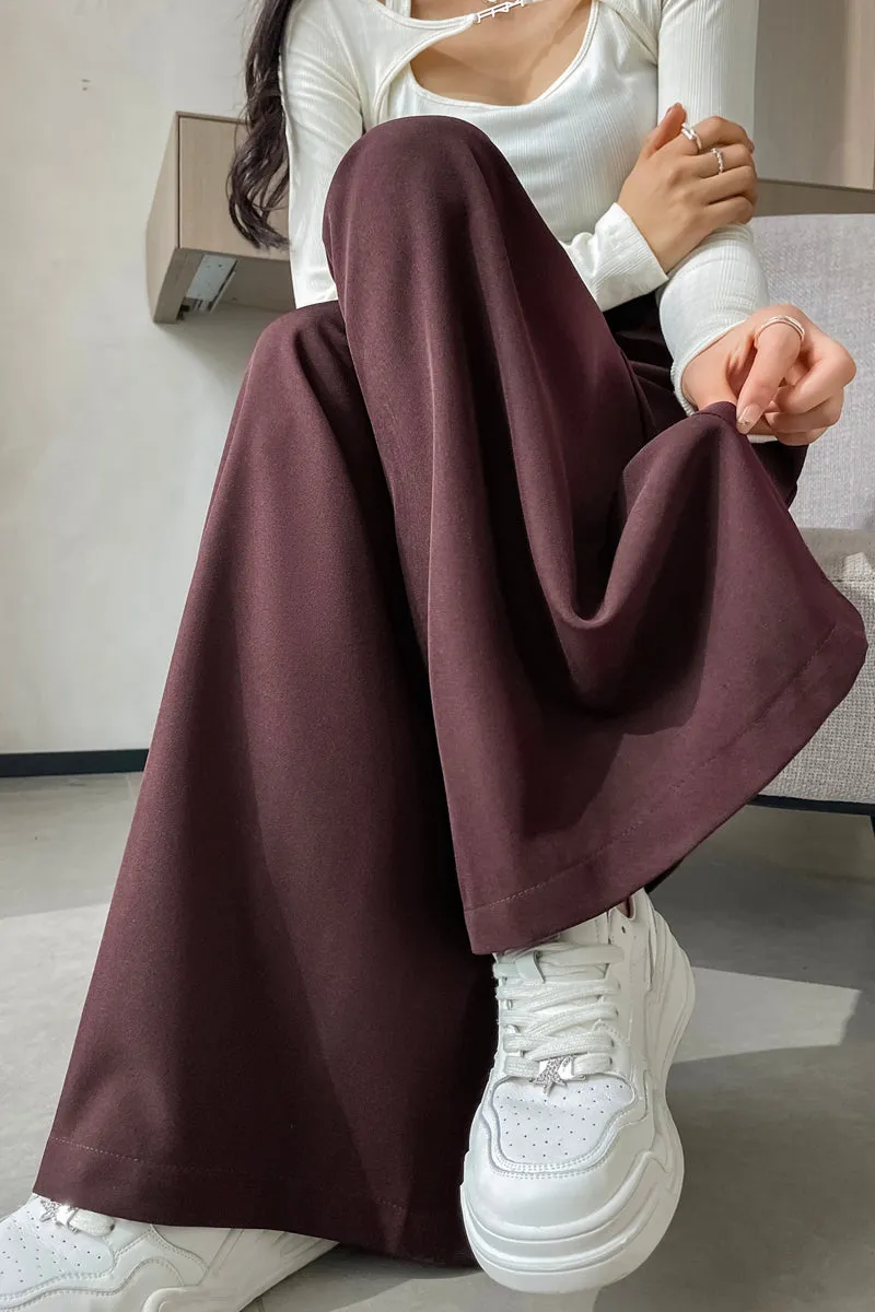 Comfortable Wide-Leg Trousers with Drawstring Waist for Women