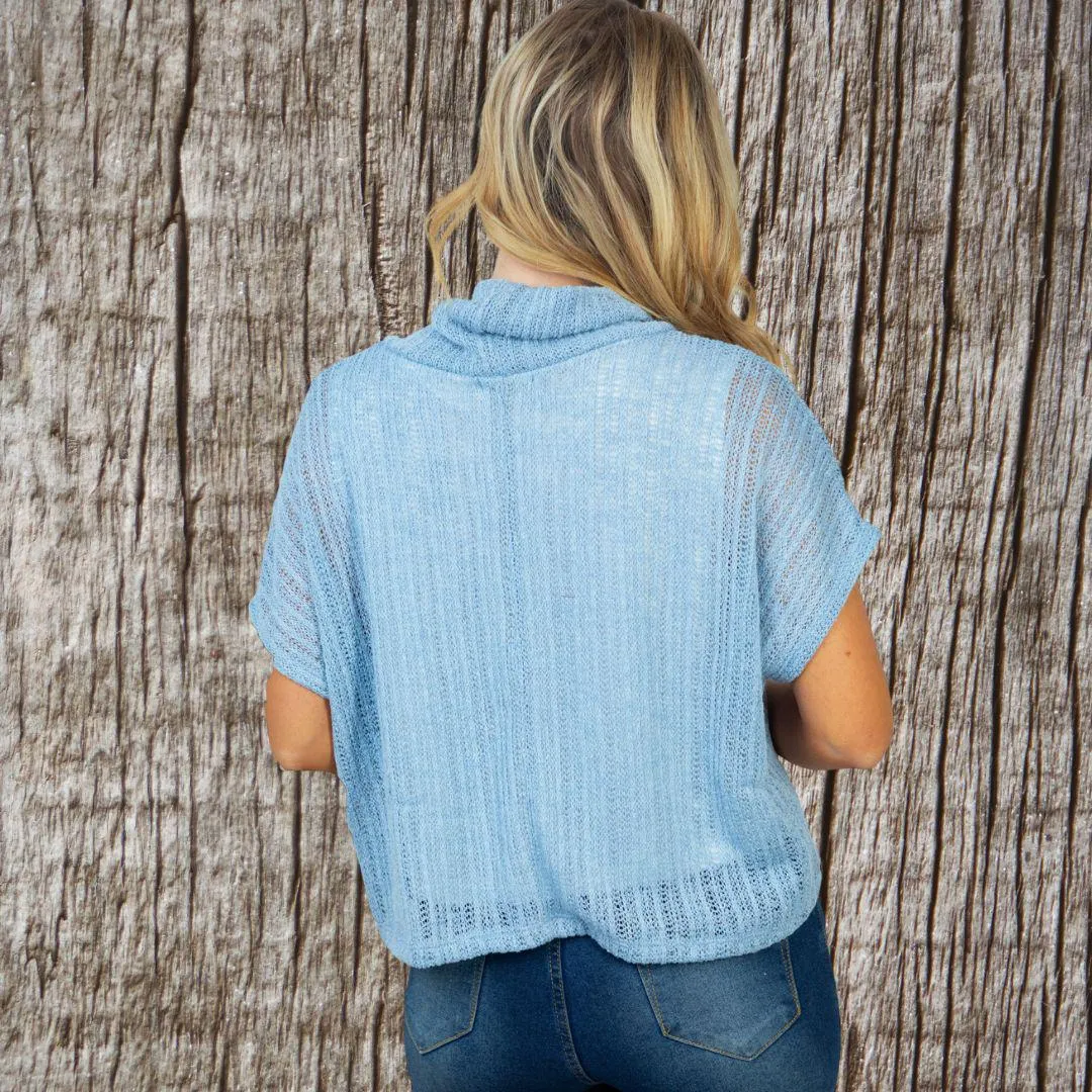 cowl neck midi top