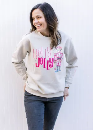 Cream Holly Jolly Sweatshirt