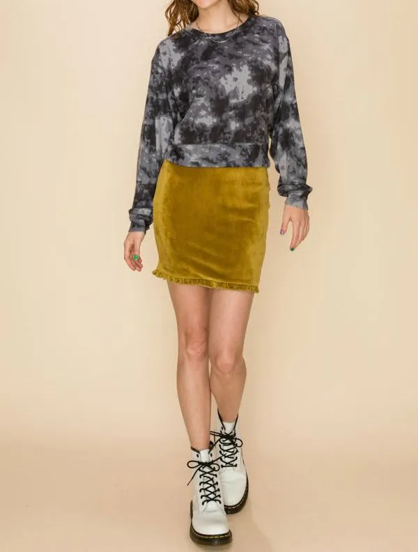 Crew Neck Soft Flannel Sweatshirt