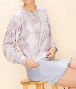 Crew Neck Soft Flannel Sweatshirt