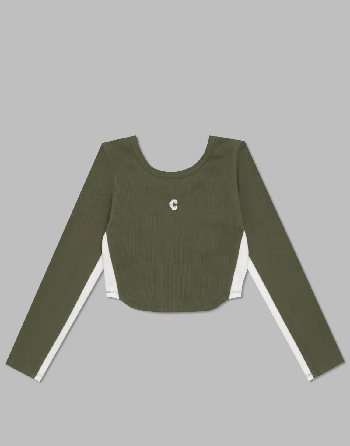 CRONOS WOMEN 2WAY LONG SLEEVE【KHAKI】