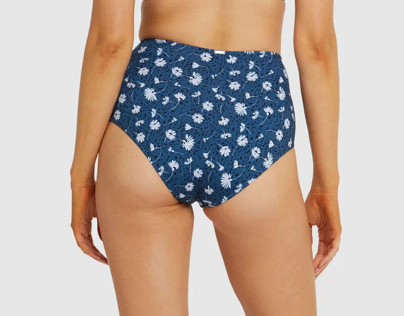 Daisy Days High Waist Bikini Pant - Vintage Blue