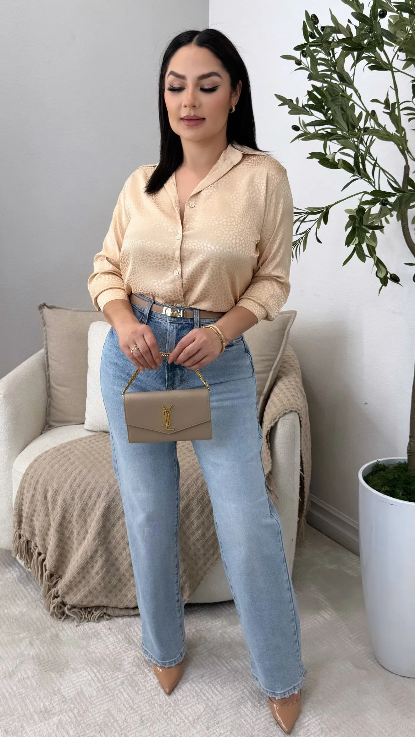 DARCY BEIGE BLOUSE