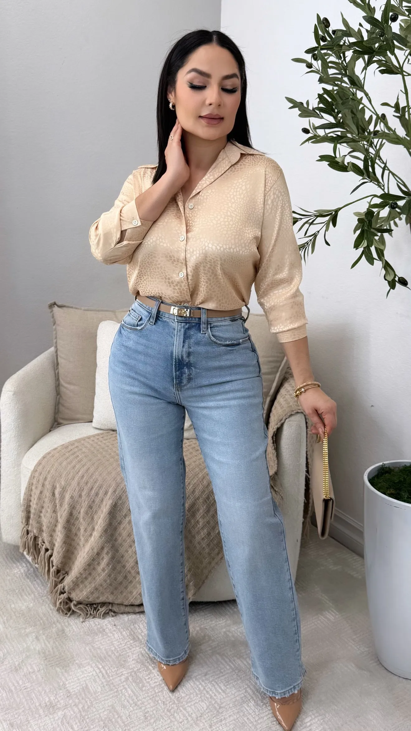 DARCY BEIGE BLOUSE