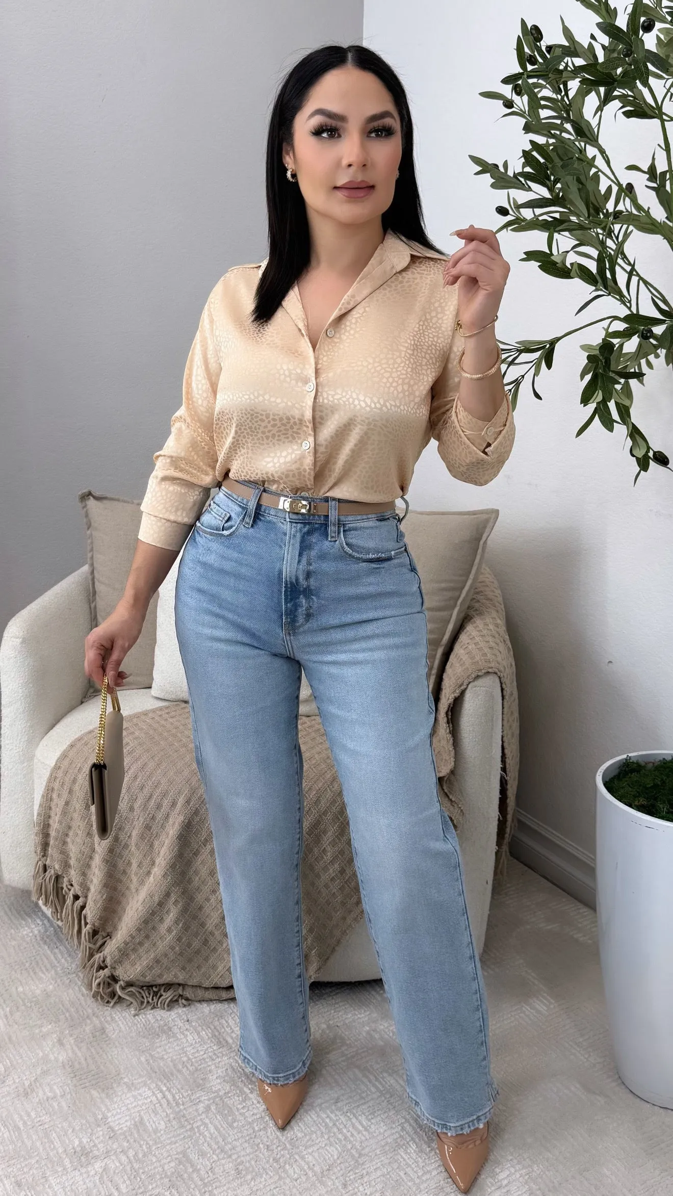 DARCY BEIGE BLOUSE