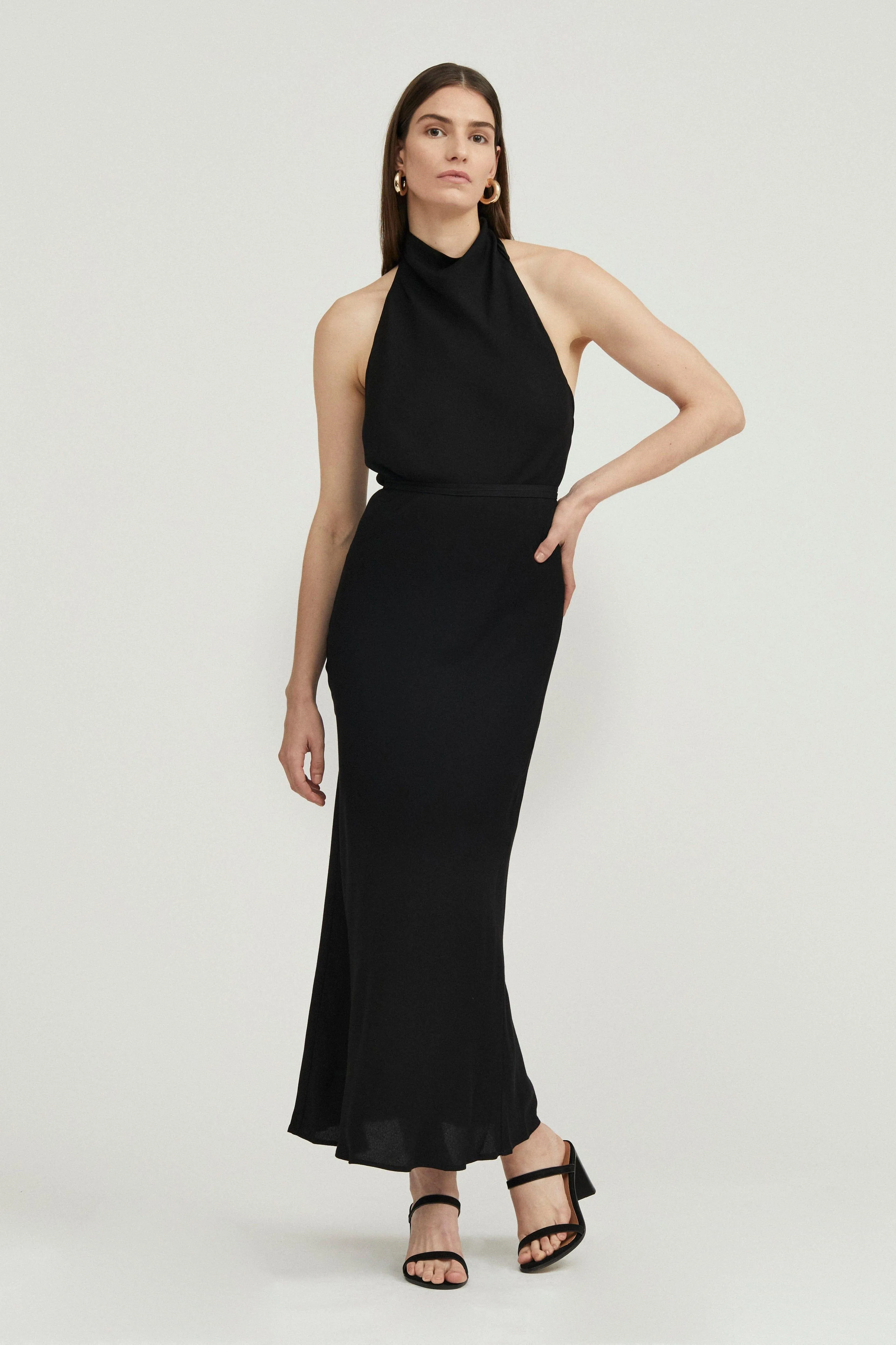 DAY DREAMER KITE MAXI DRESS | BLACK