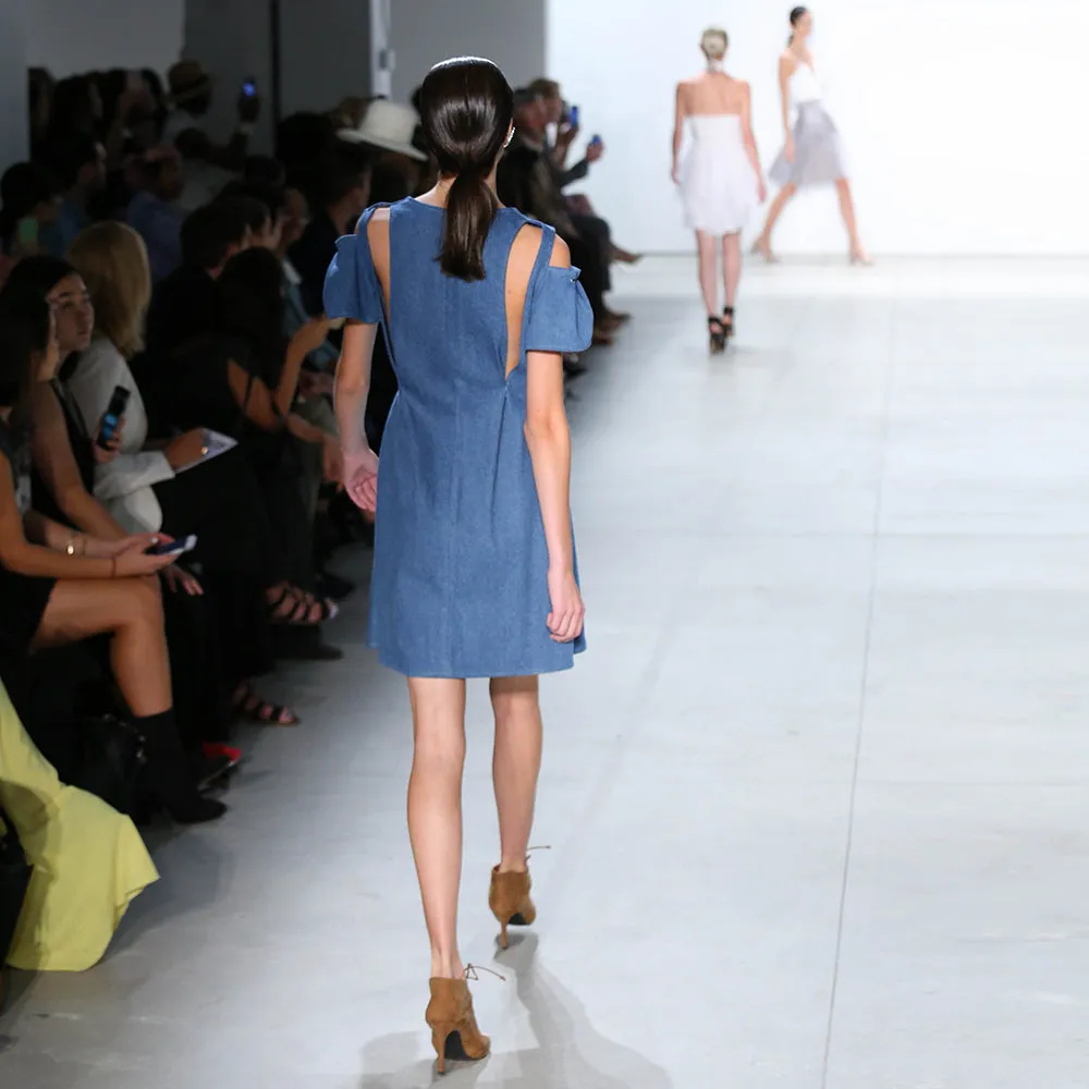 Denim Wrap Dress