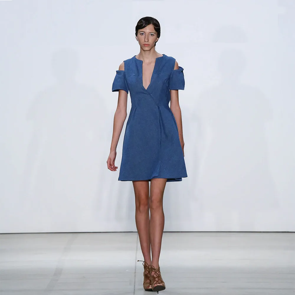 Denim Wrap Dress