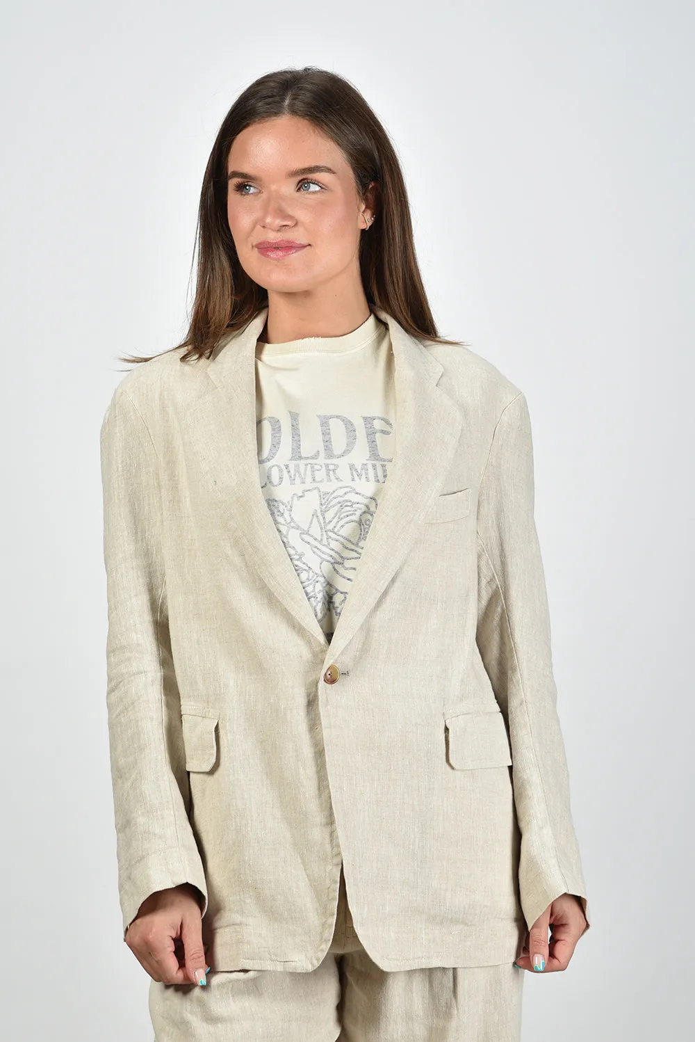 Denimist blazer Deconstructed DSW5200-202 natural linen