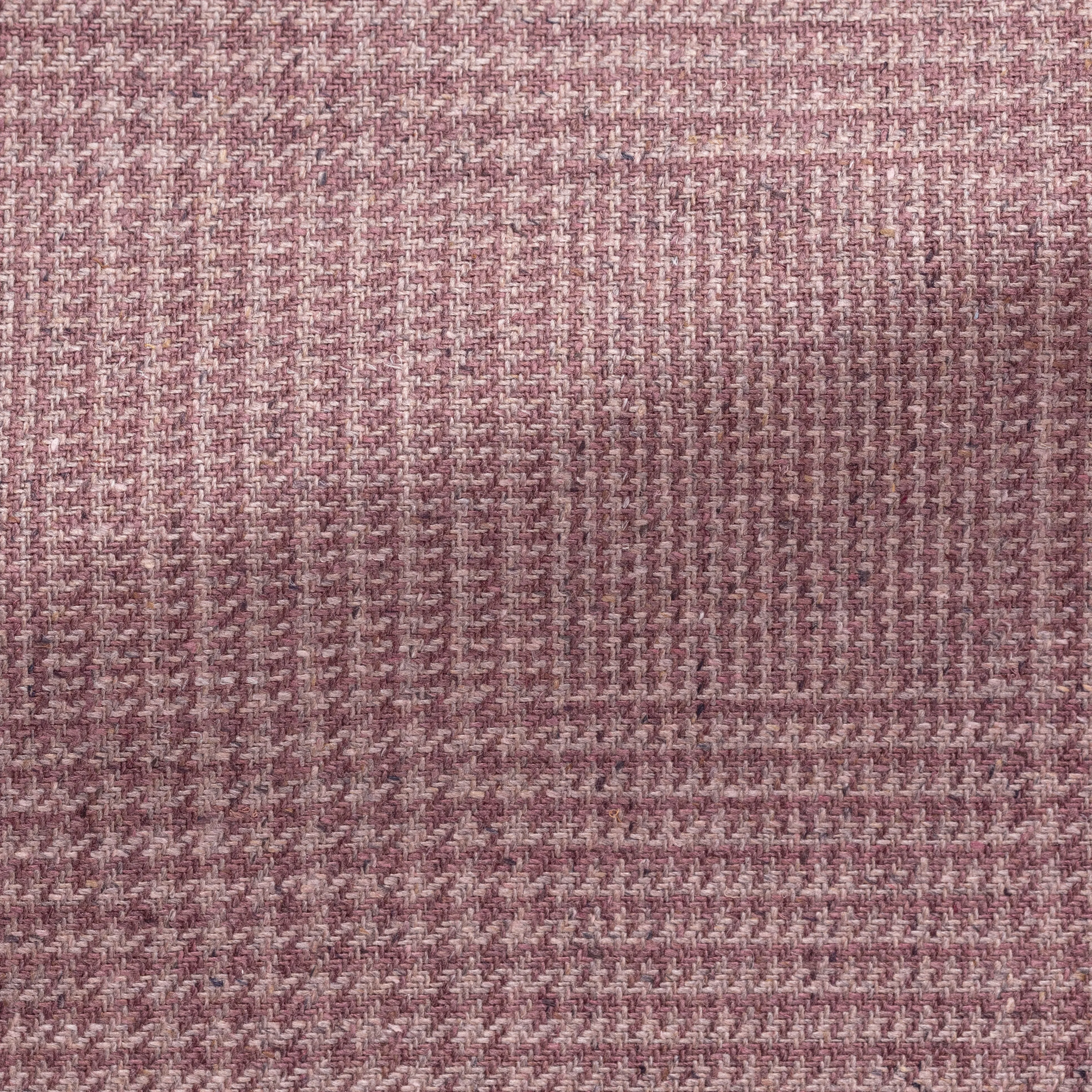 Di Pray Mauve & Light Pink Pure Silk Glencheck