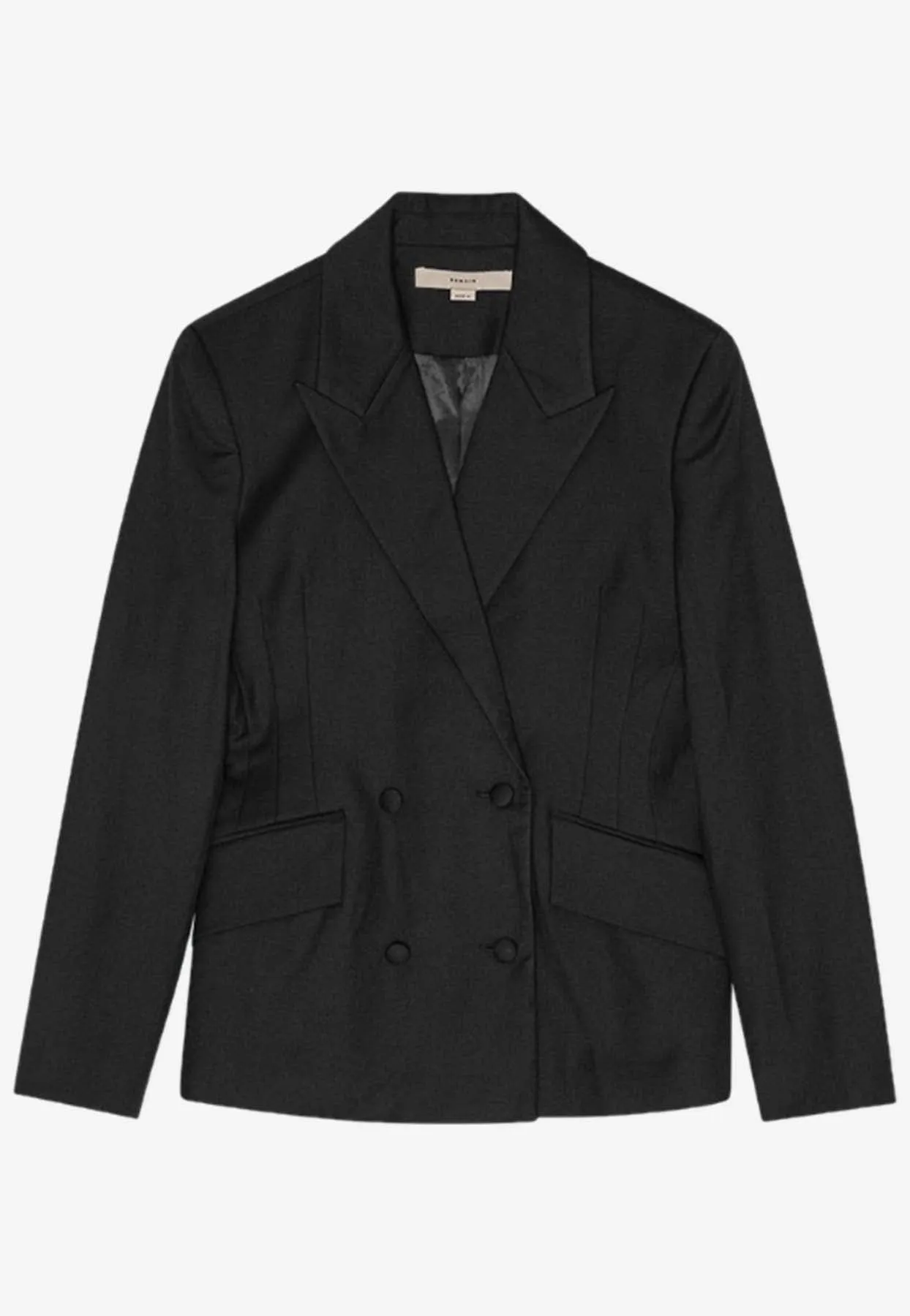 Double-Breasted Fitted Blazer