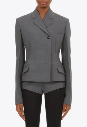 Double-Breasted Wool Blazer
