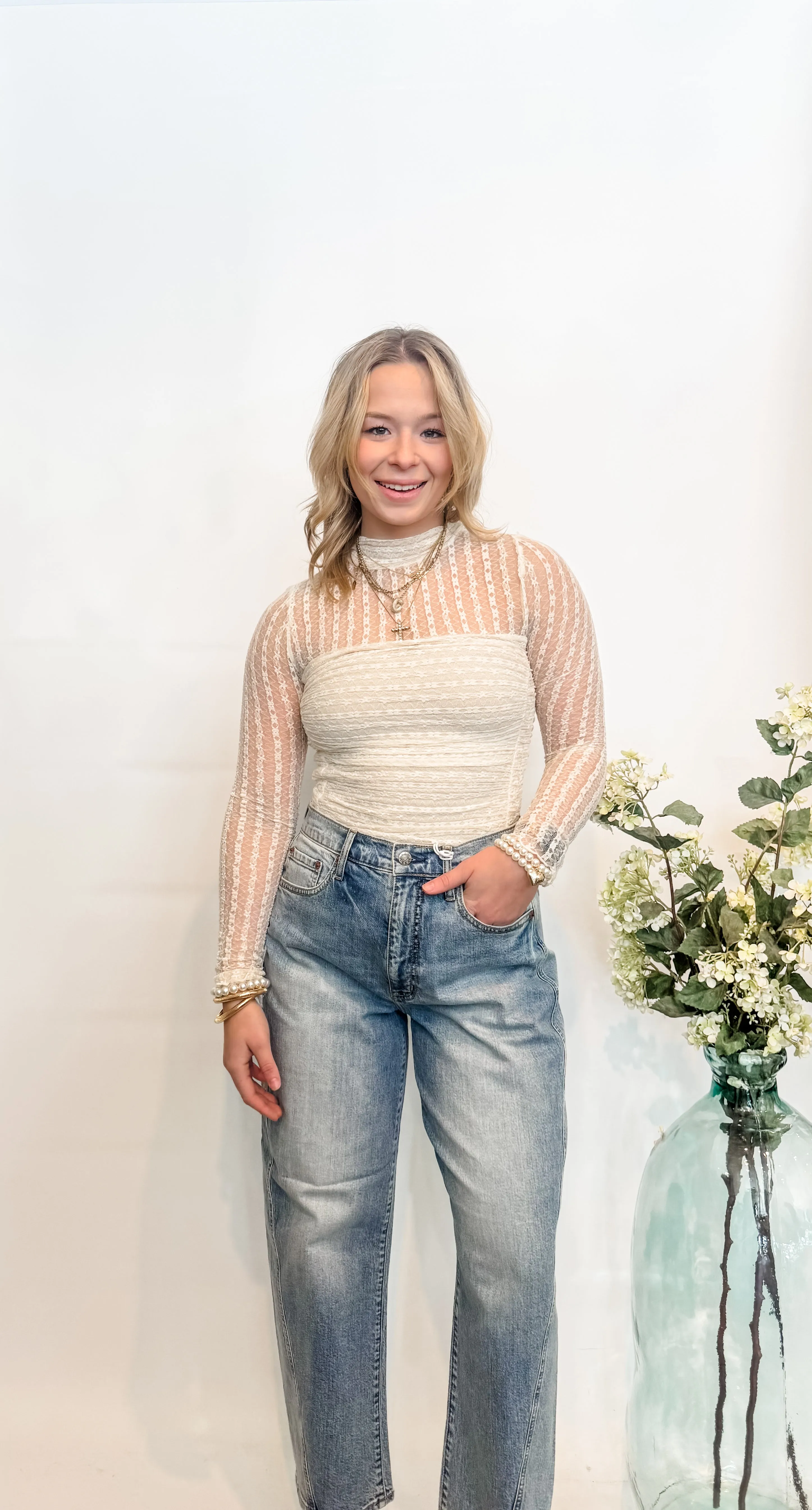 Draw You in Lace Top