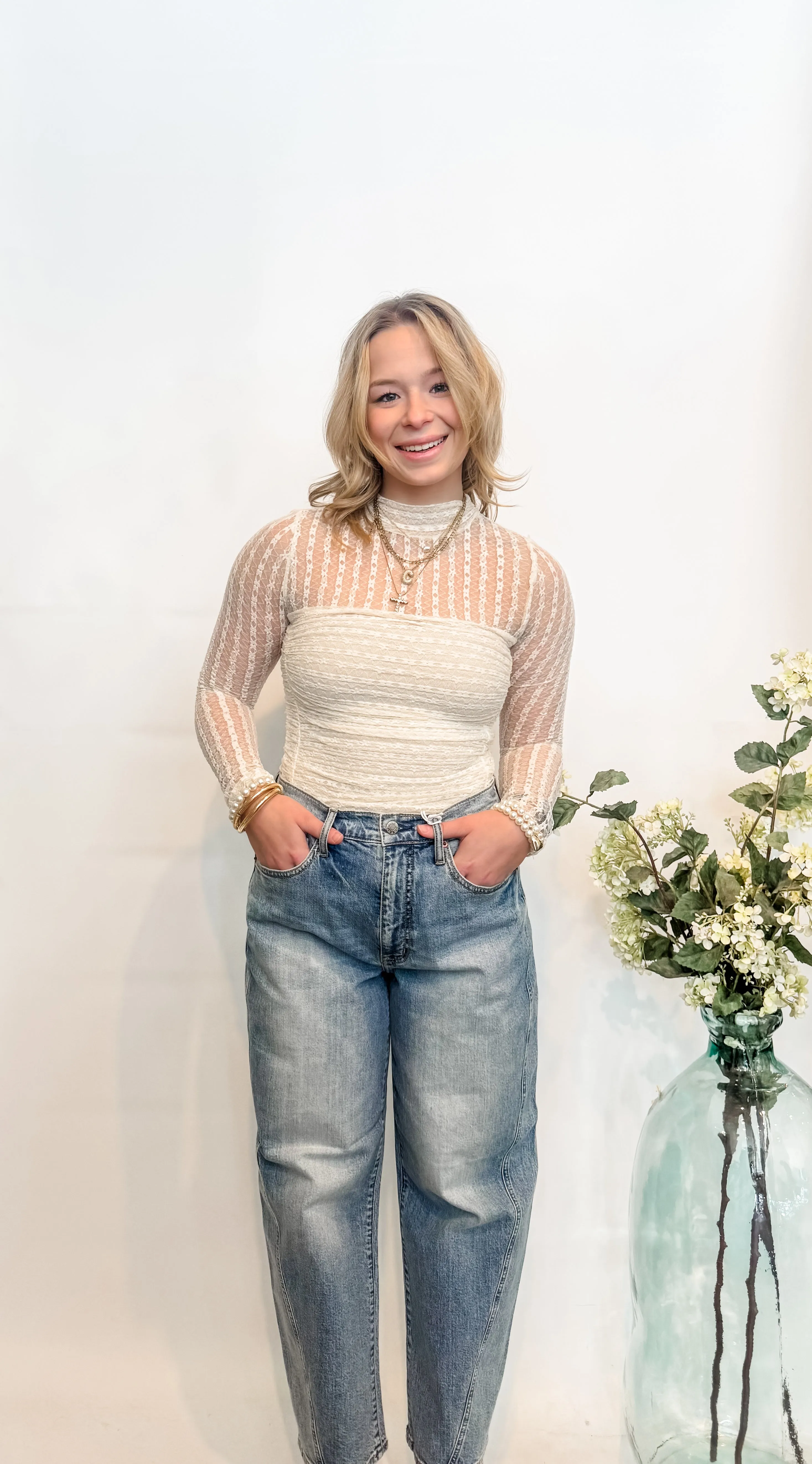 Draw You in Lace Top