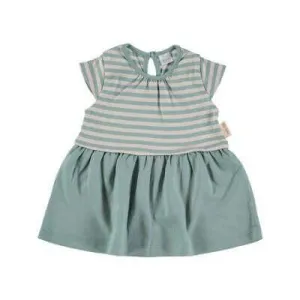 Dress and Nappy Cover Green and Sand