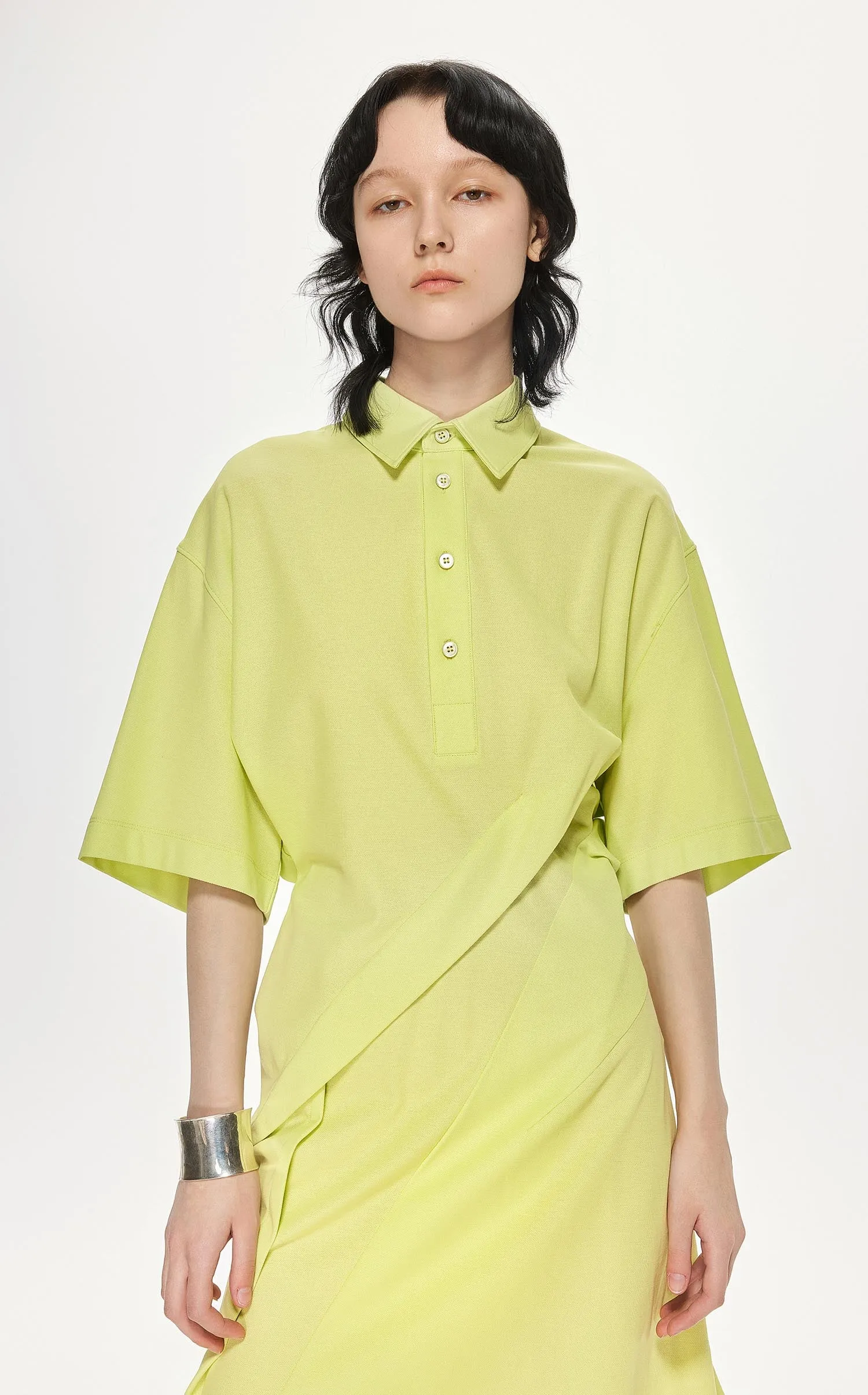 Dresses / JNBY Short Sleeve Shirt Dress (100% Cotton)