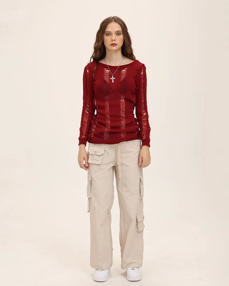 Dusty Dunes High Waisted Cargo Pants