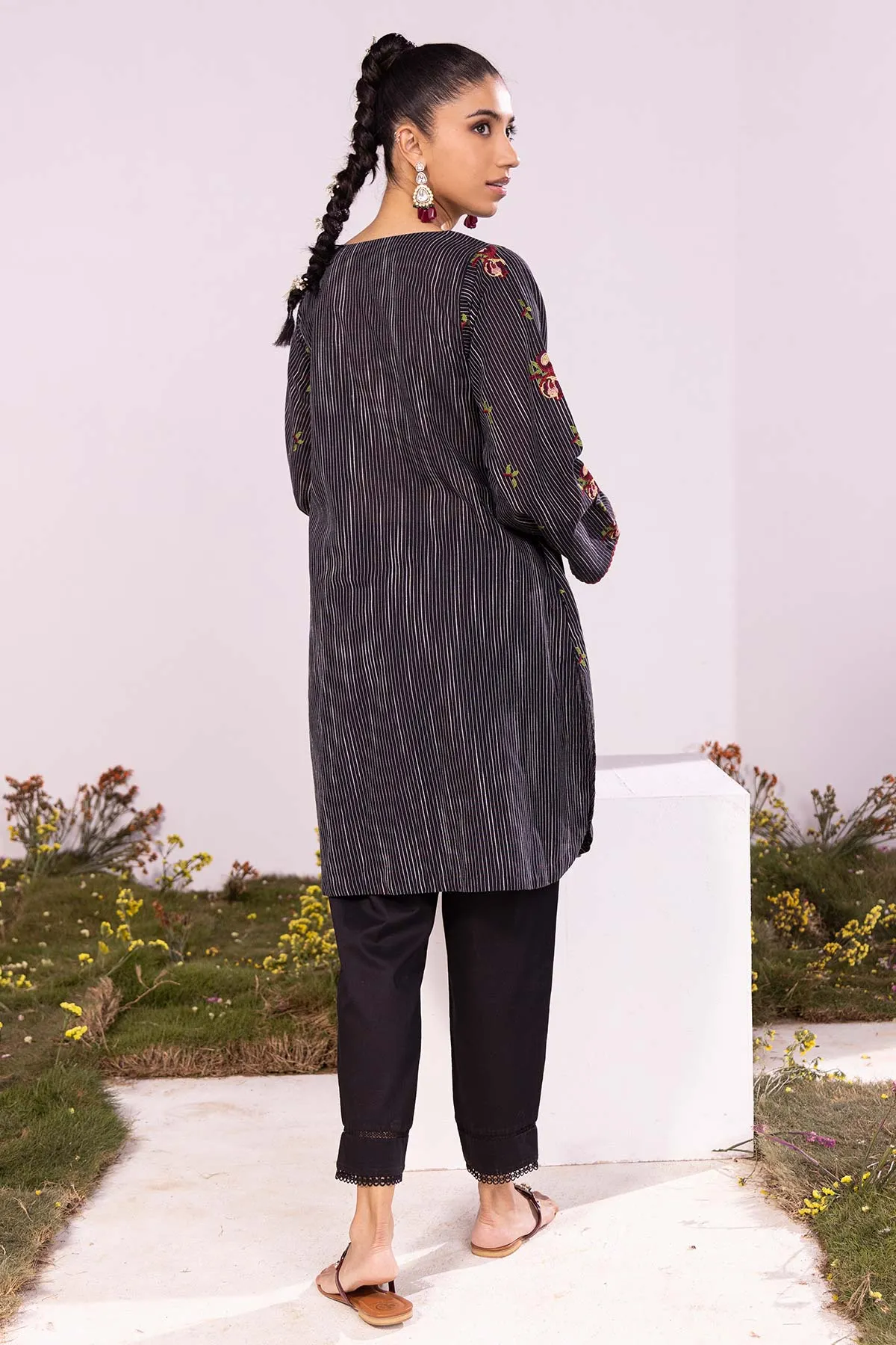 Dyed Embroidered Shirt