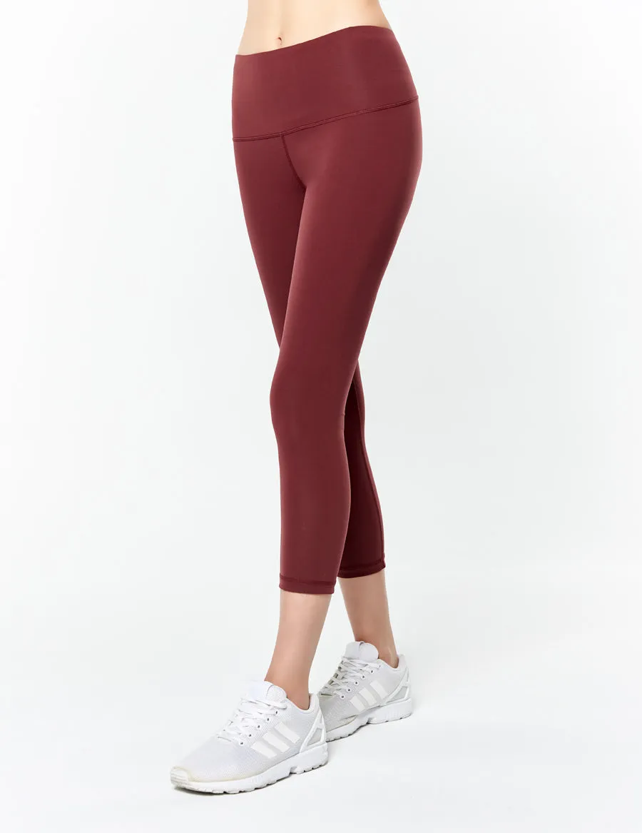 easyoga LESPIRO Strike Out Cropped Tights - X12 Berry/Mint Stripe