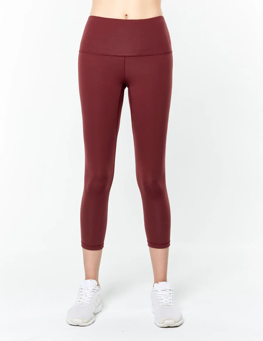 easyoga LESPIRO Strike Out Cropped Tights - X12 Berry/Mint Stripe