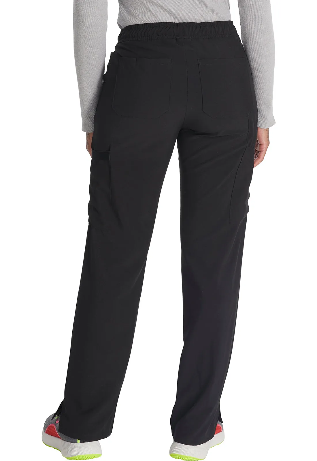 EDS Essentials DK010 Mid Rise Straight Leg Drawstring Pants Black