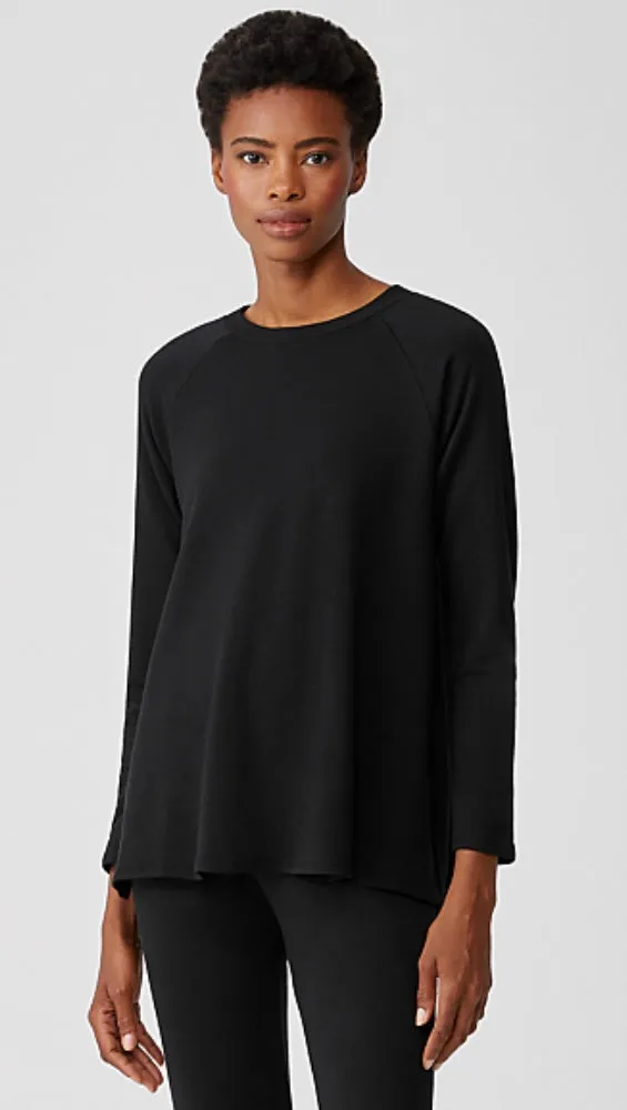 Eileen Fisher Terry Raglan-Sleeve Top