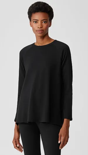 Eileen Fisher Terry Raglan-Sleeve Top