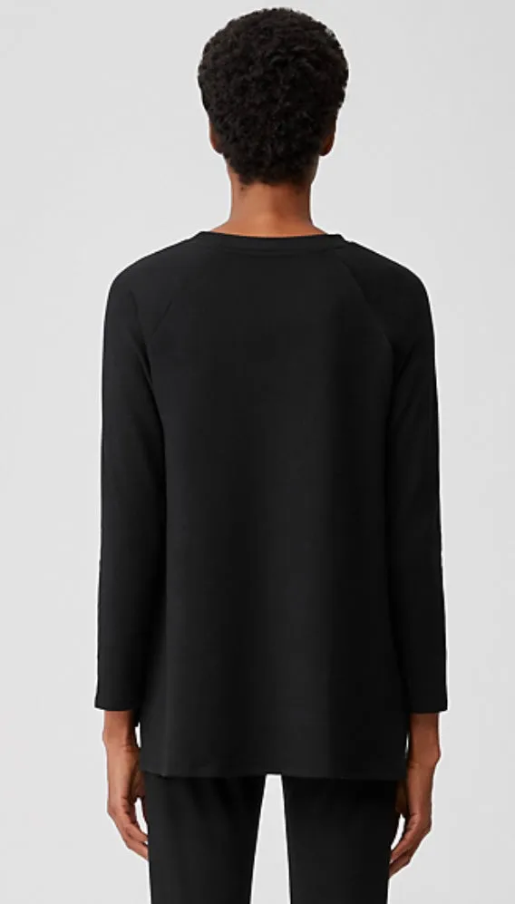 Eileen Fisher Terry Raglan-Sleeve Top