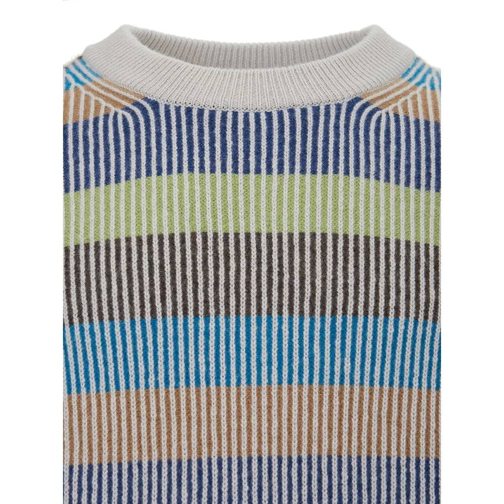 Elegant Multicolor Cashmere Sweater for Men