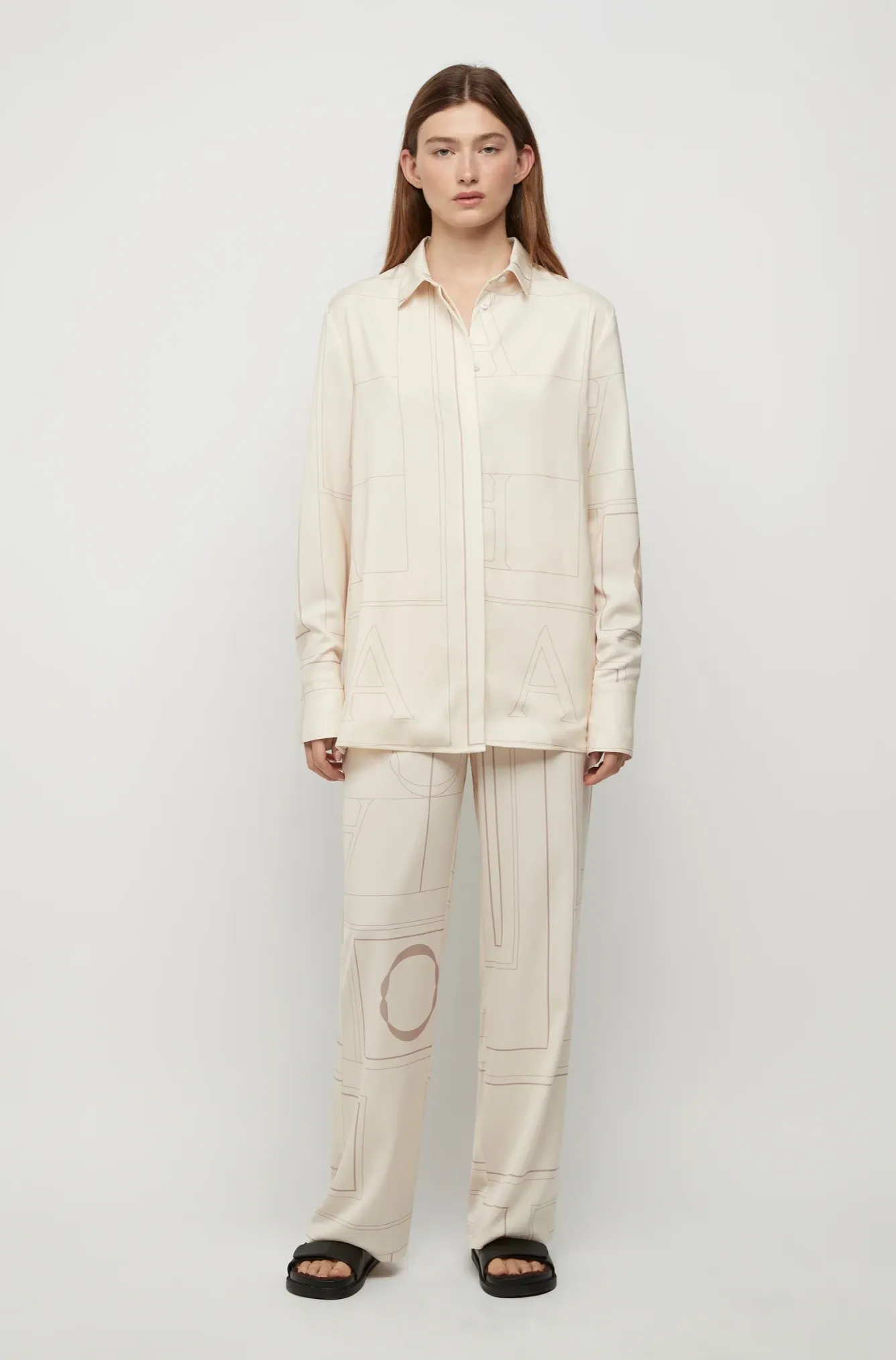 Elio Monogram Pants BUTTER CREAM