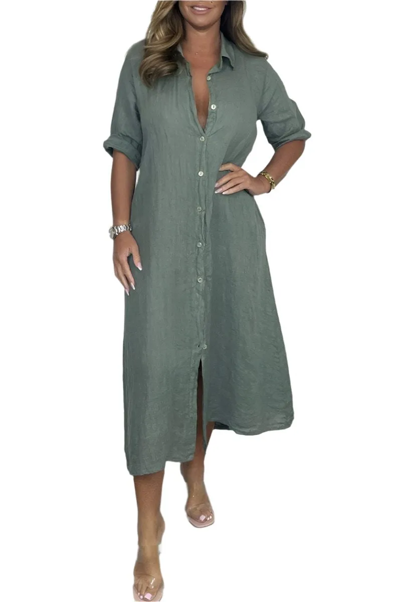Elisabetta – Elegant Women’s Winter Shirt Dress
