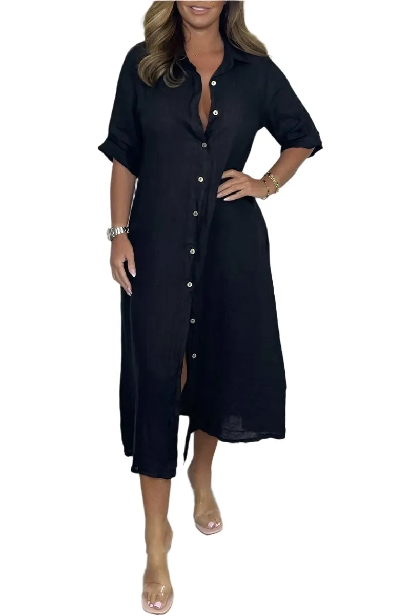 Elisabetta – Elegant Women’s Winter Shirt Dress