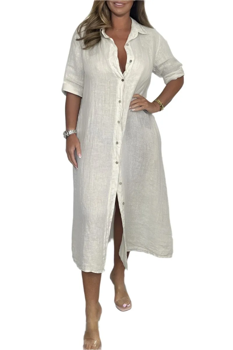 Elisabetta – Elegant Women’s Winter Shirt Dress
